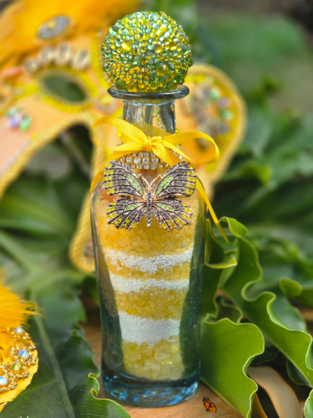 Oshun Butterfly Inspired Glass Bottle