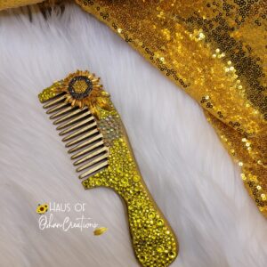 Oshun Inspired Wood Comb