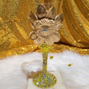 Oshun Inspired Sunflower Goblet
