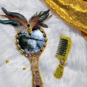 Oshun Ololodi Inspired Mirror and Comb Set
