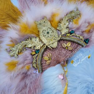 Oshun Ololodi Inspired Owl Hand Fan