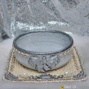 Obatala Orishanla Inspired Basket and Mat Set