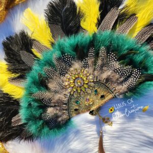 Oshun Ibu Akuaro Inspired Hand Fan