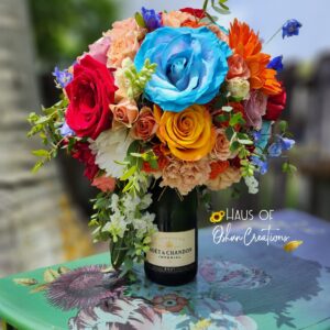 Spring in Bloom Bottle Floral Arrangement