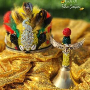 Oshun Ibu Kole Crown and Bell Set