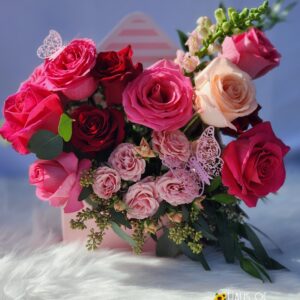 You've got Mail! Pink Envelope Arrangement (M)