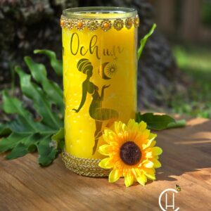 Oshun Inspired Jumbo Votive Candle