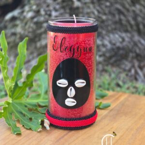 Eleggua/Eshu Inspired Jumbo Votive Candle