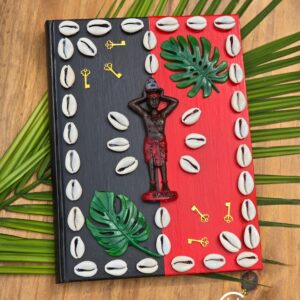 Eleggua Inspired Black and Red Ita Book/Journal