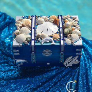 Ocean Inspired Seashell Box Chest