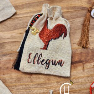 Eleggua Inspired Cowrie Bag/Satchel 4x4