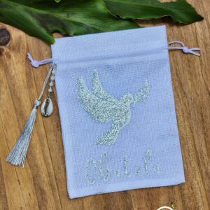 Obatala Inspired White Cowrie Bag/Satchel 5x7