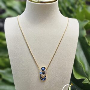 Evil Eye Flip Flop Necklace
