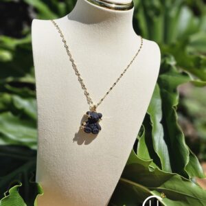 Black Jelly Bear Necklace