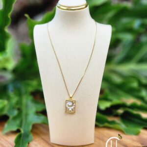 The Moon Tarot Card Charm Necklace