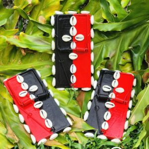 Eleggua Inspired Large Rat Trap Black and Red Set of 3