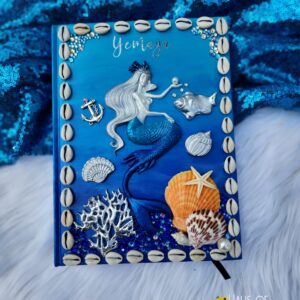 Yemaya Inspired Ita Book/Journal blues and scallop shell