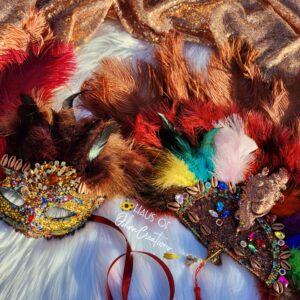 Oya Inspired Mask and Hand Fan Set