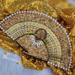 Oshun Ibu Akuaro Inspired Hand Fan