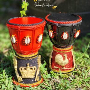Eleggua Inspired Djembe Drum Set (2)