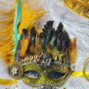 Oshun Inspired Yellow Goddess Mask