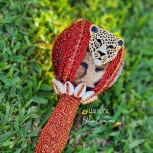 Shango Inspired Leopard Maraca