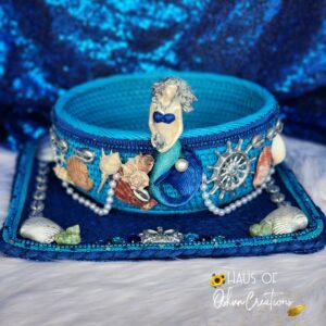 Yemaya Mermaid Inspired Basket and Mat Set